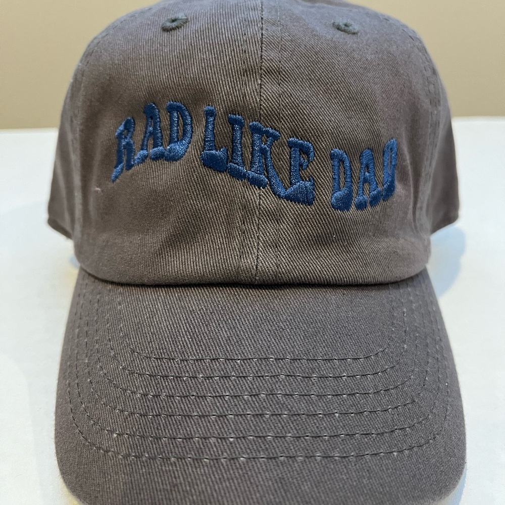 KBETHOS Gray Cap with “Rad Like Dad” Embroidery